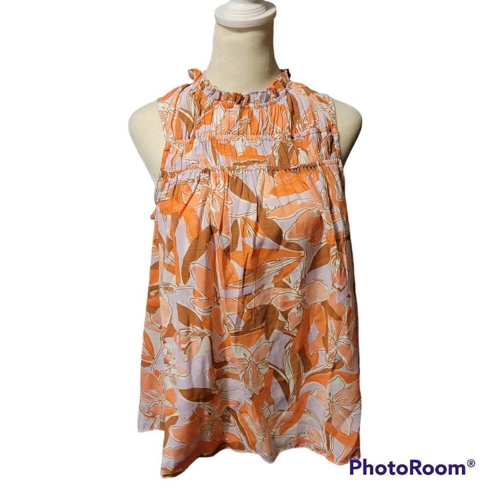 Nine West Floral Women's Sleeveless Blouse Size Small